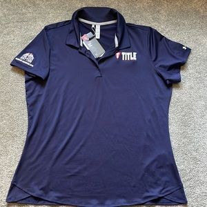 TITLE Boxing Golf Shirt: Under Armor Womens 2XL